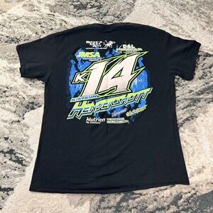 Vintage NASCAR Y2K Karsyn Hendershot K14 Dirt Track Sprint Car Racing Tee Sz L